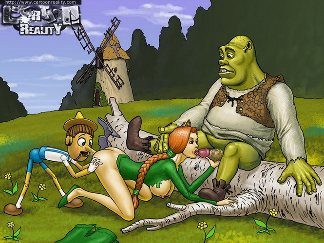 Shrek 3 - shrek porn comics cartoon â€“ orgy â€“ Group sex on the meadow | Cartoon Sex  Blog